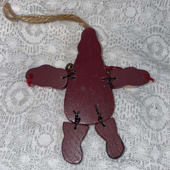 Santa Wooden Christmas Ornament - Picture 2 of 4